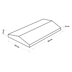 Парапет для забора один кирпич