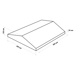 Парапет на забор полтора кирпича