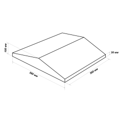 Парапет заборный на два кирпича