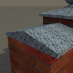 Парапет заборный на два кирпича