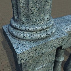 Столб бетонный 650*200*200                      