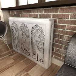 Экран отопления из МДФ короб 