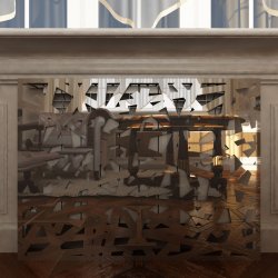 Экран декоративный зеркальный 