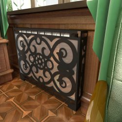 Экран декоративный зеркальный 