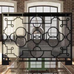 Экран декоративный зеркальный 