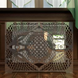 Экран декоративный зеркальный 