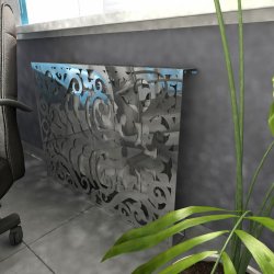 Экран декоративный зеркальный 