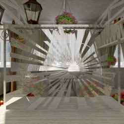 Экран декоративный зеркальный 