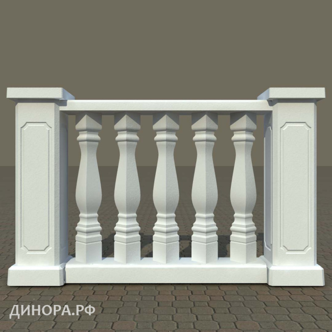 Балюстрада с балясинами «Квадратные»