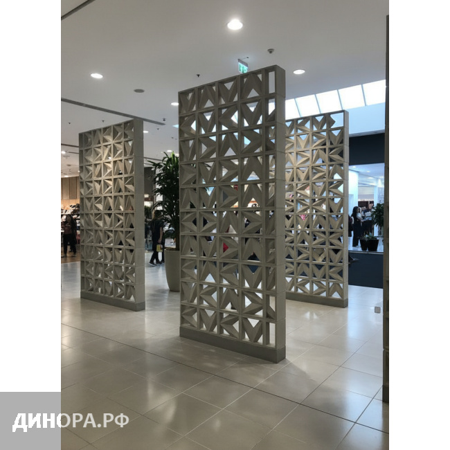 Блок декоративный размер 433*433*70 мм