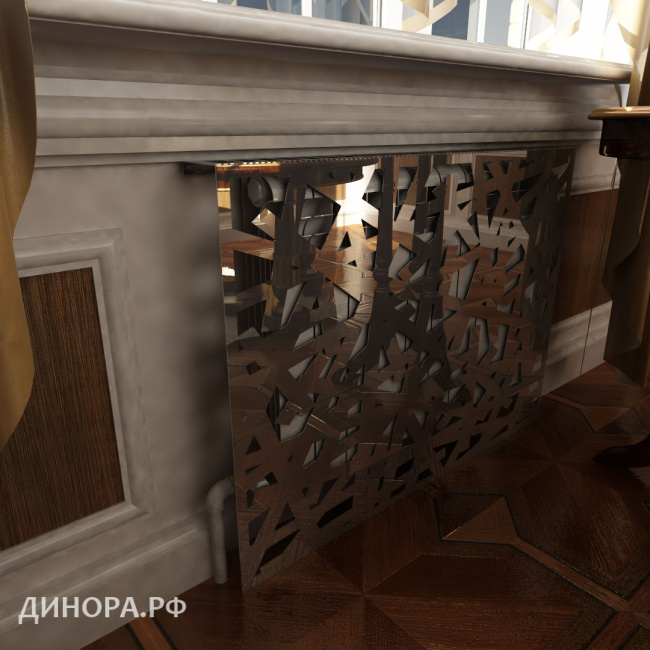 Экран декоративный зеркальный 