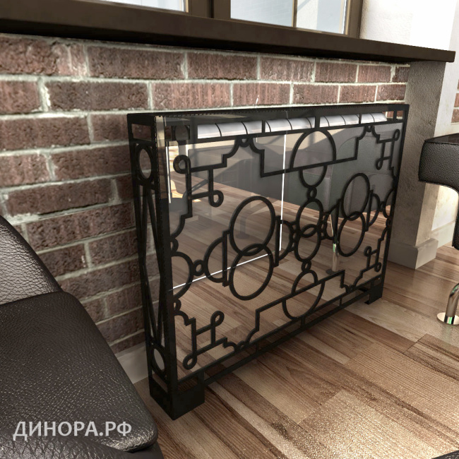 Экран декоративный зеркальный 